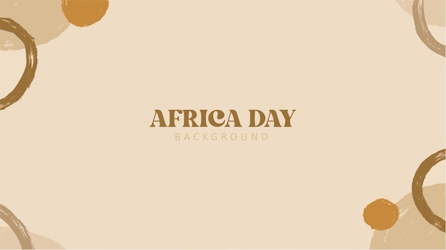 Hand drawn africa day background