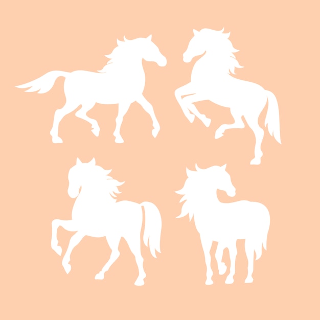 hand drawn animal silhouette illustration