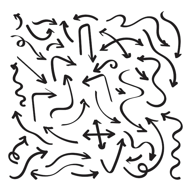 手描きの矢印セット