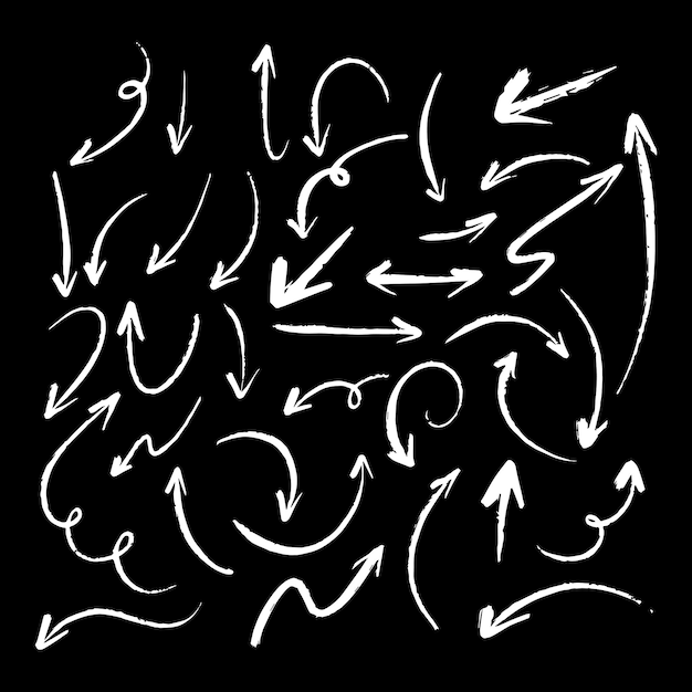 hand drawn arrow symbol
