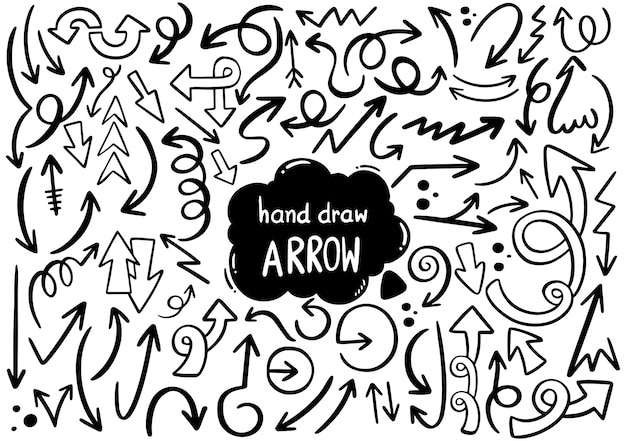 Hand drawn arrows