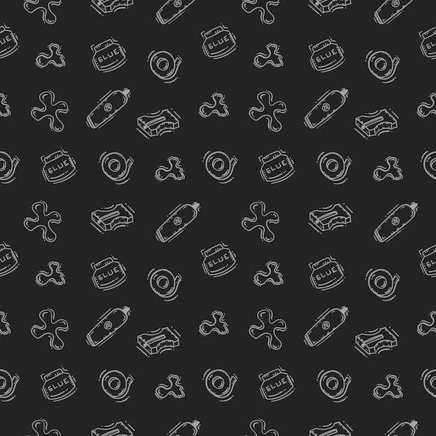 hand drawn artist tools seamless pattern art supplies pattern background