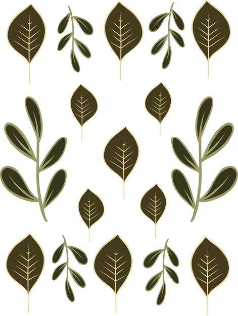 Vector hand drawn autumn elements illustration