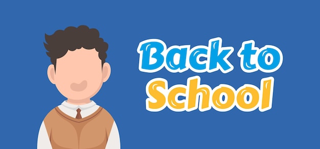 Hand drawn back to school banners. Vector Illustration