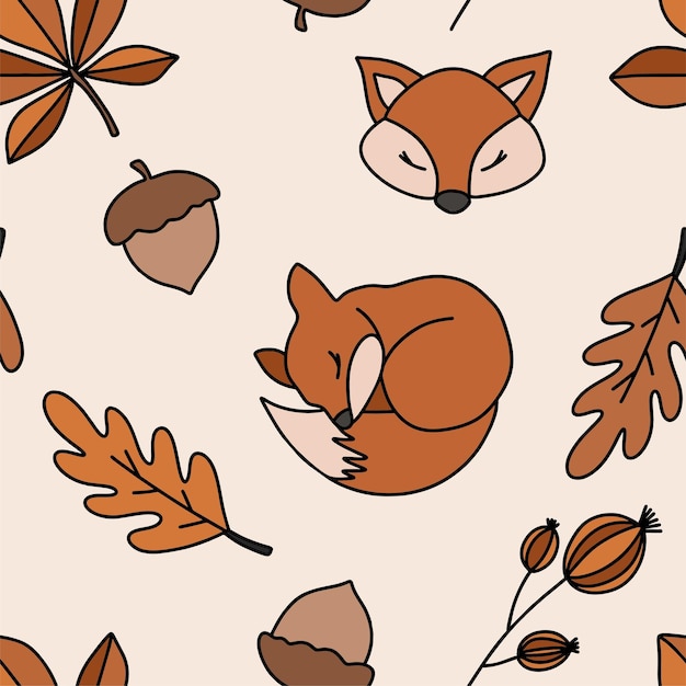 Hand drawn background for autumn celebration.