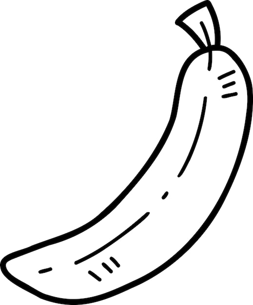 Illustrazione della banana disegnata a mano