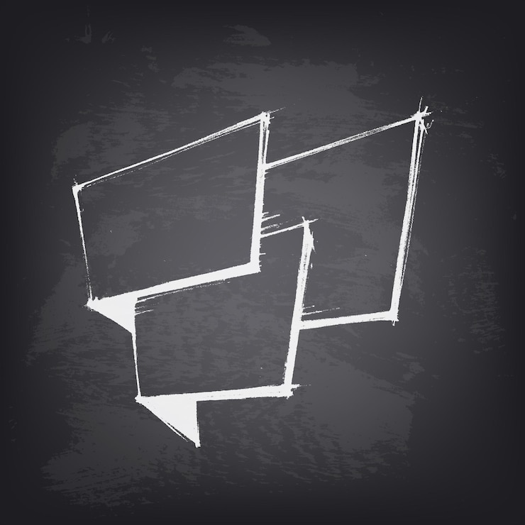 Vector hand drawn banner with place for text.