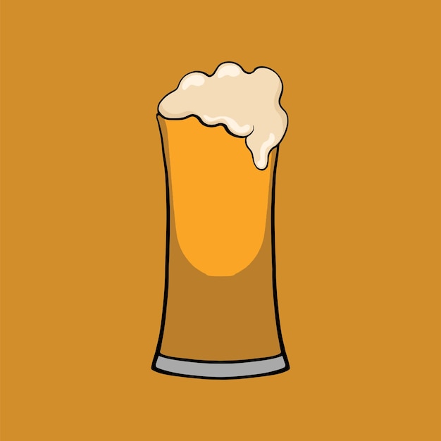 Illustrazione di birra disegnata a mano