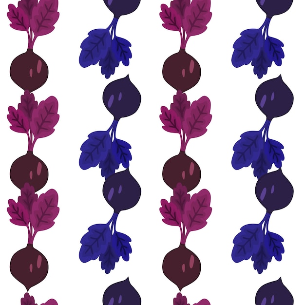 Vector hand drawn beet seamless pattern doodle beetroot wallpaper