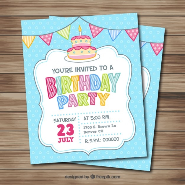Hand drawn birthday card 