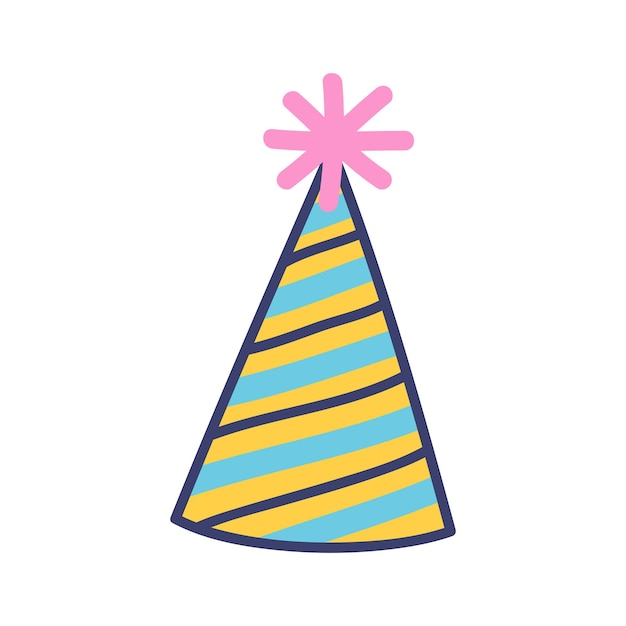 手描きの誕生日帽子 可愛いイラスト