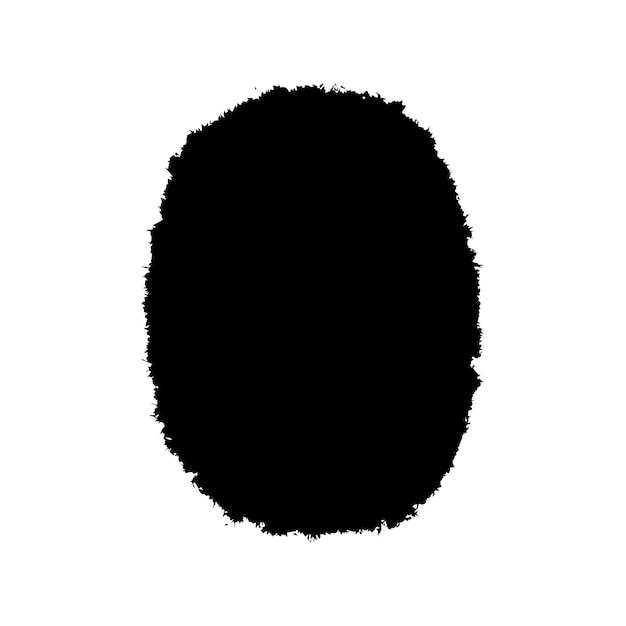 Hand drawn black vector spot