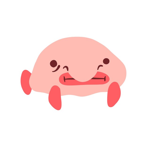 手描きのブロブフィッシュ・エレメント