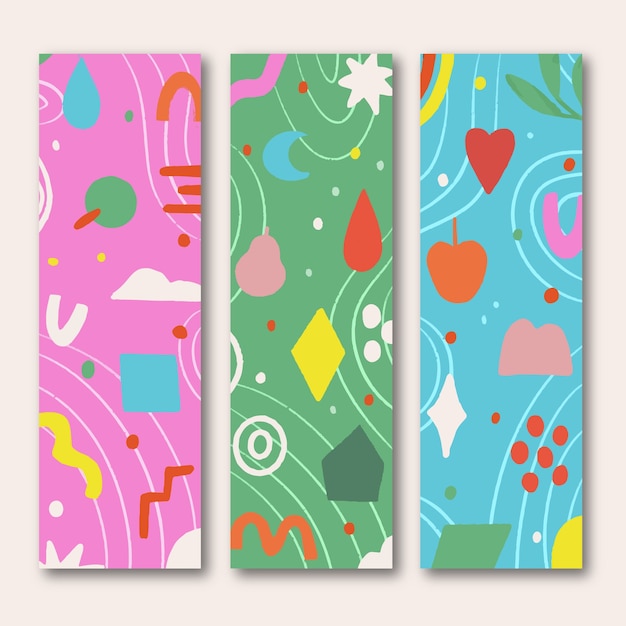hand drawn bookmark template