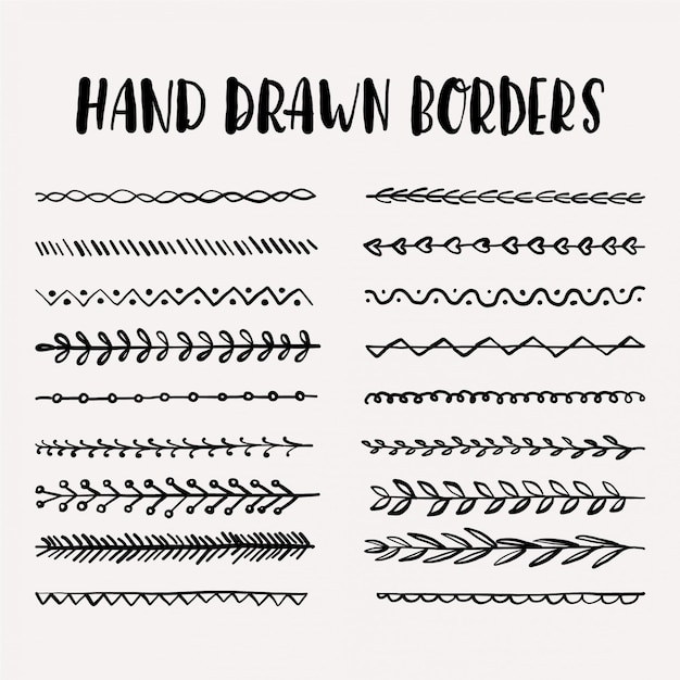 Hand drawn borders