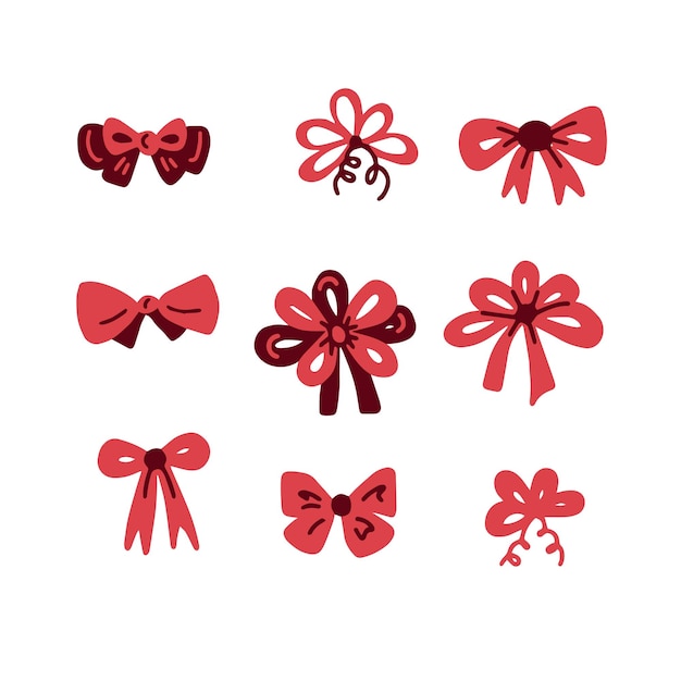 Hand drawn bows collection