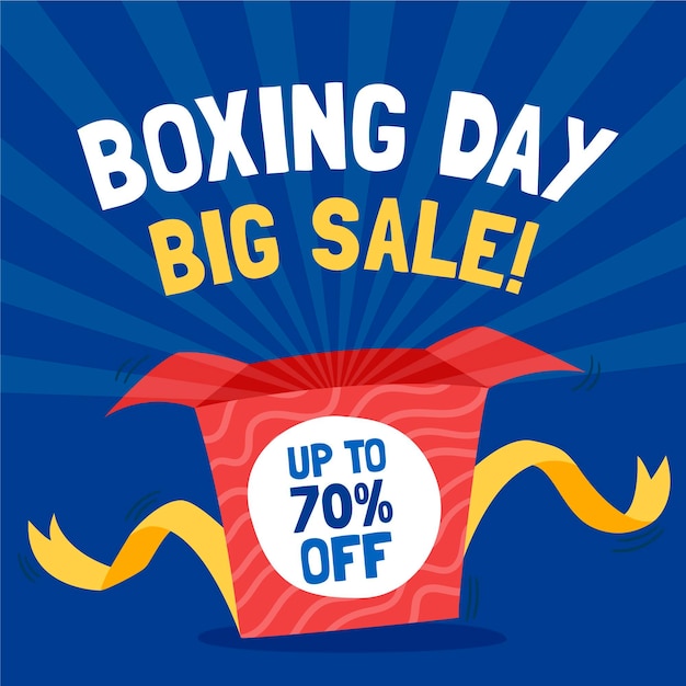 Hand drawn boxing day sale