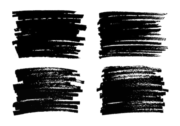 Vector hand drawn brush background.