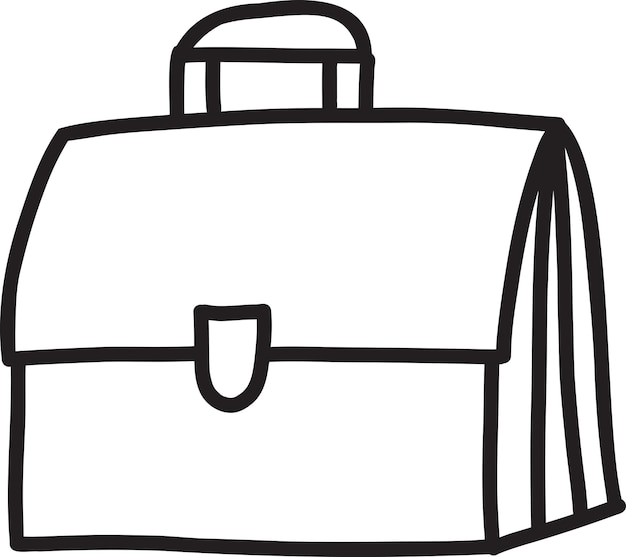 Hand Drawn business bag illustration