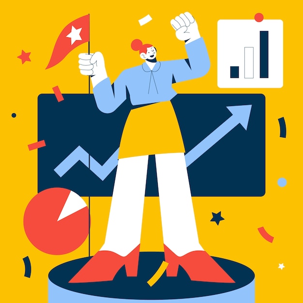 hand drawn business illustration