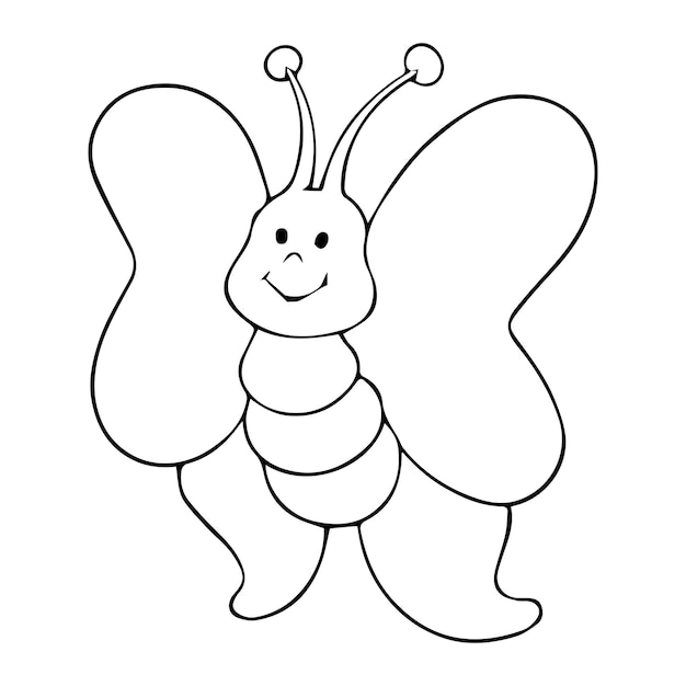 手描きの蝶の概要イラスト