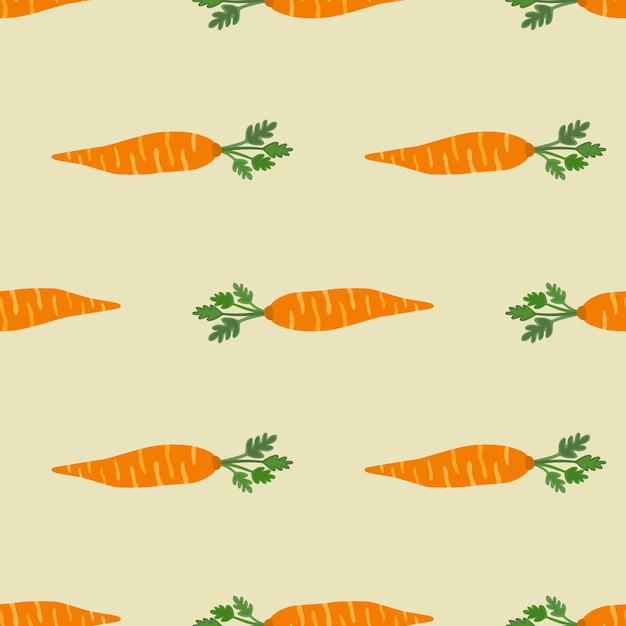 Hand drawn carrot seamless pattern Doodle carrots wallpaper