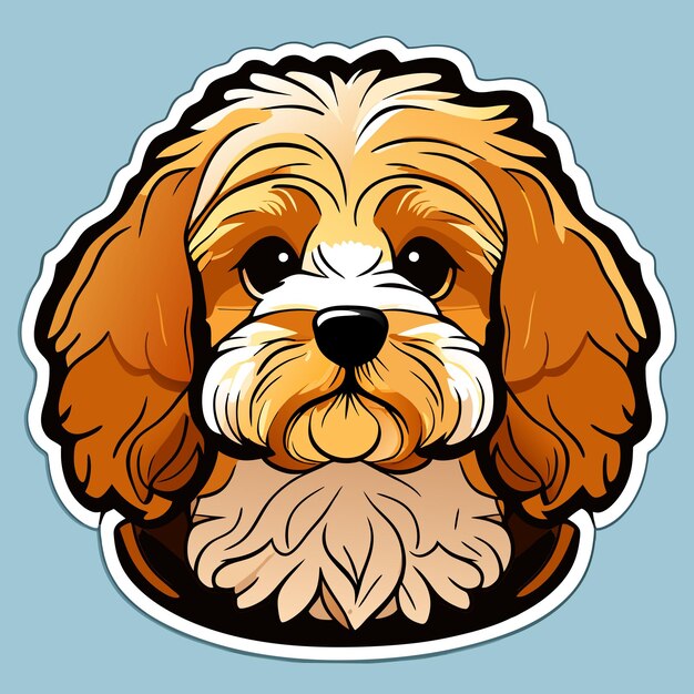 Vector hand drawn cartoon sticker illustration