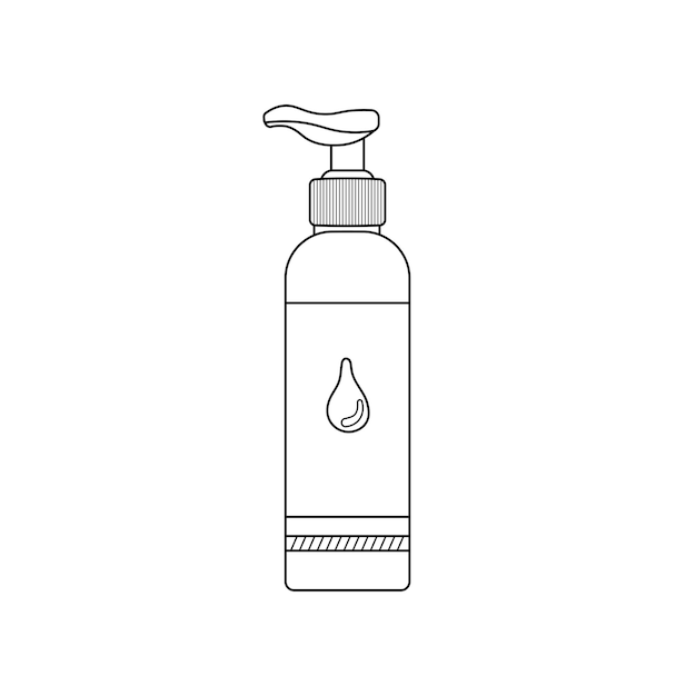 Hand drawn cartoon Vector illustration conditioner icon in doodle style