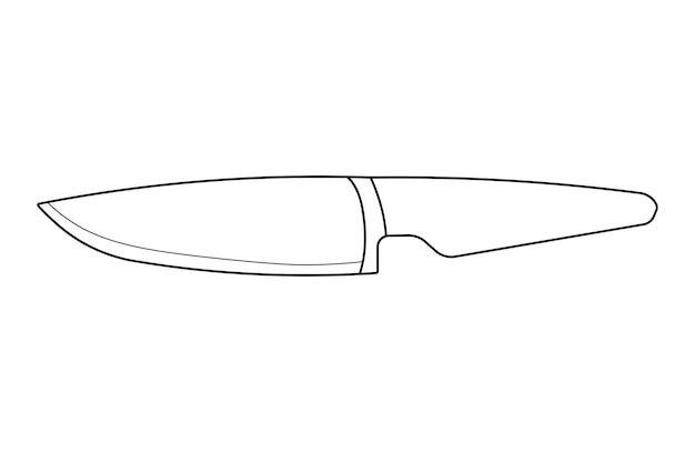 Ручно нарисованный мультфильм Векторная иллюстрация утильный нож из нержавеющей стали Изолирован в стиле doodle