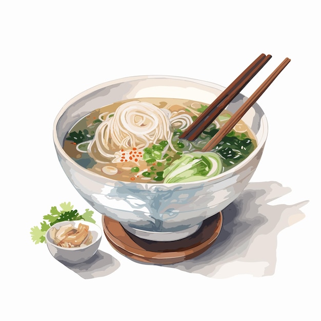 Vector hand drawn chinese food illustration traditional food elements