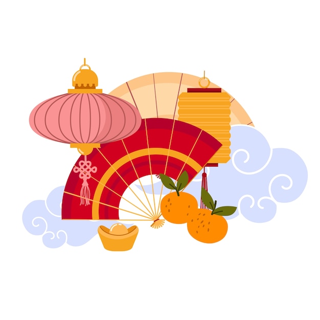 chinese new year composition