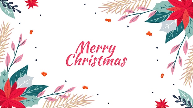 Vector hand drawn christmas background 1