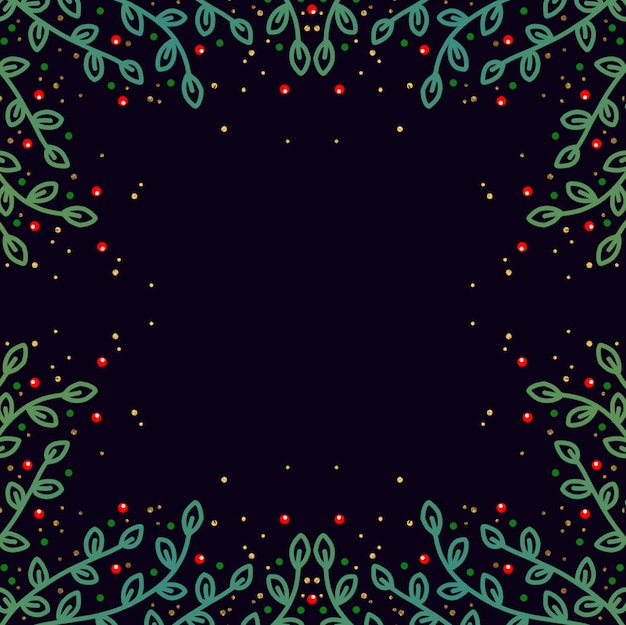 Hand Drawn Christmas Background