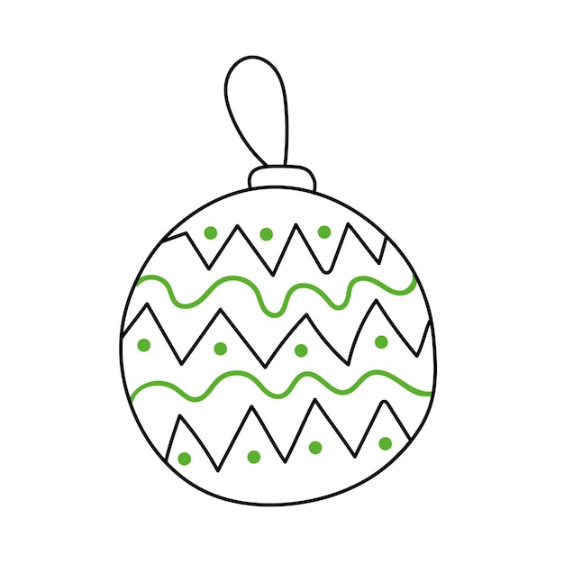 手描きのパターンでクリスマス デコレーション ボール