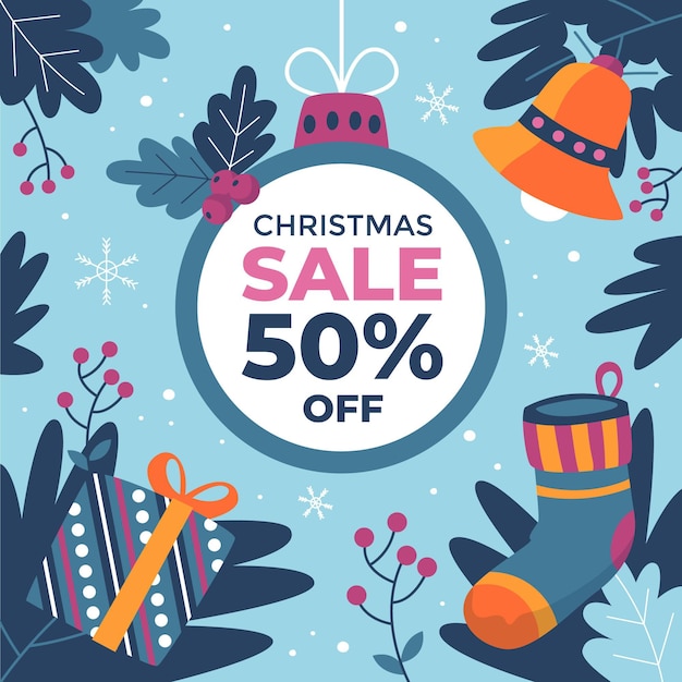 Vector hand drawn christmas sale