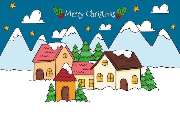 Città natale disegnata a mano