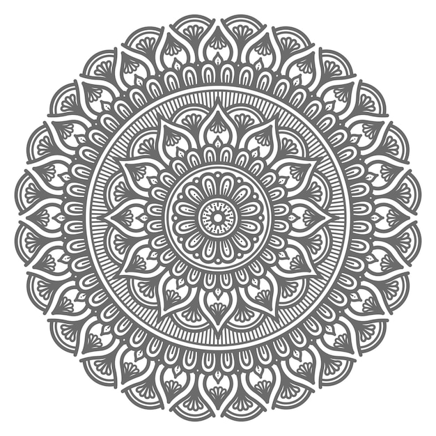 hand drawn circular mandala