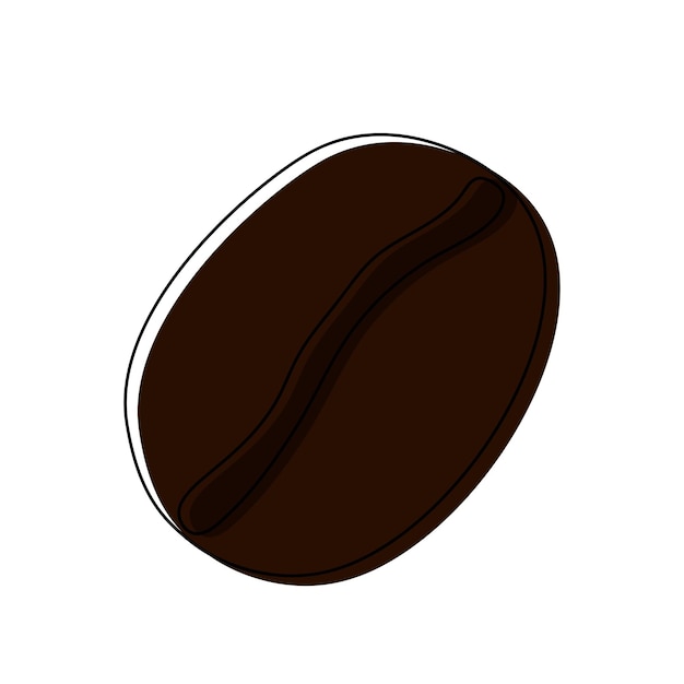 Hand drawn coffee bean