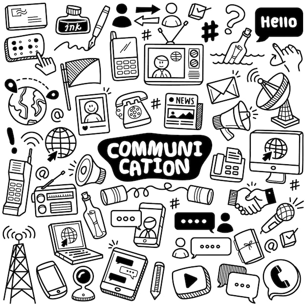 Hand-drawn Collection: Communication