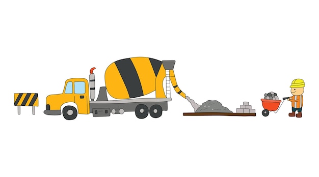 Cement Truck designs themes templates and downloadable graphic elements  on Dribbble