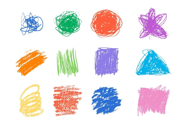 Hand Drawn Color Sketch Patterns