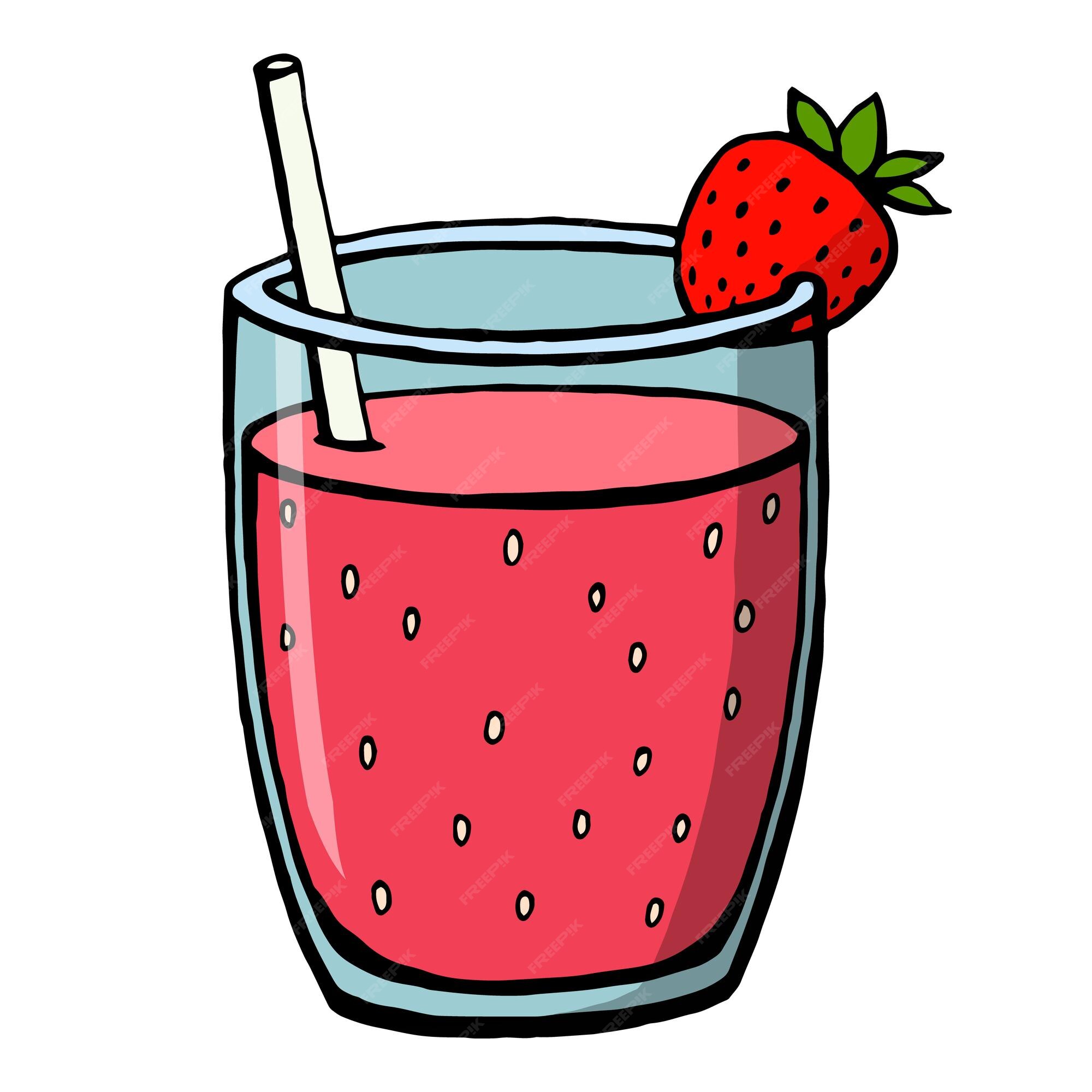 Premium Vector | Hand drawn colored nonalcoholic drinks isolated on ...