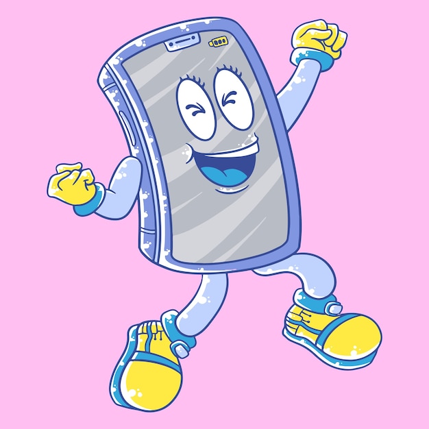 Ручная иллюстрация мультфильмового талисмана Cute Gadget