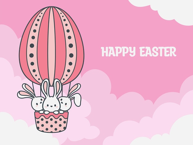 Hand drawn cute illustration easter wallpaper easter background