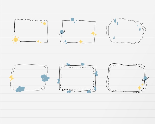hand drawn cutenotes illustration