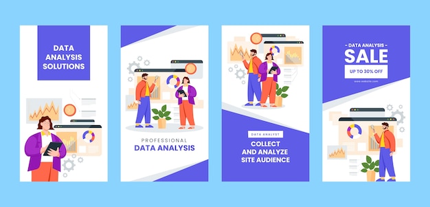 Hand drawn data analysis template