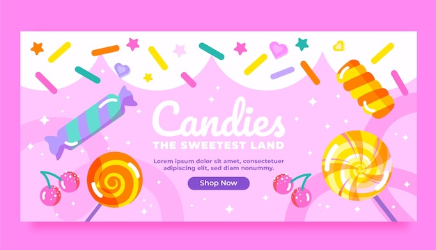 Hand drawn delicious candy illustration