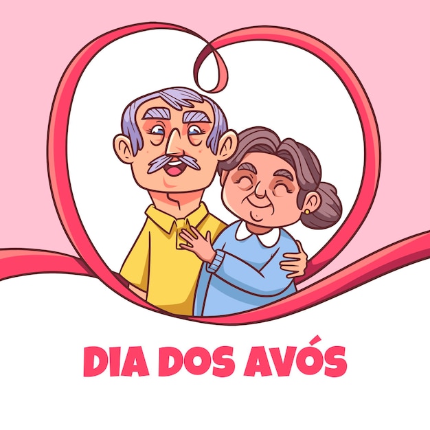 Hand drawn dia dos avos illustration