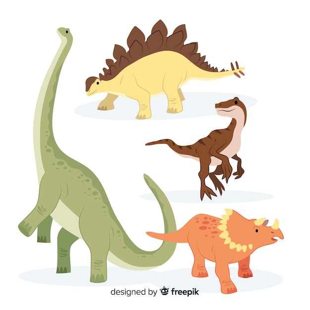 hand drawn dinosaur collection