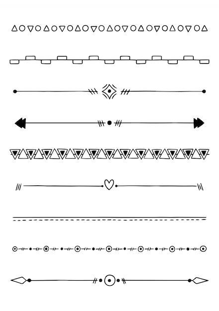 Hand drawn dividers